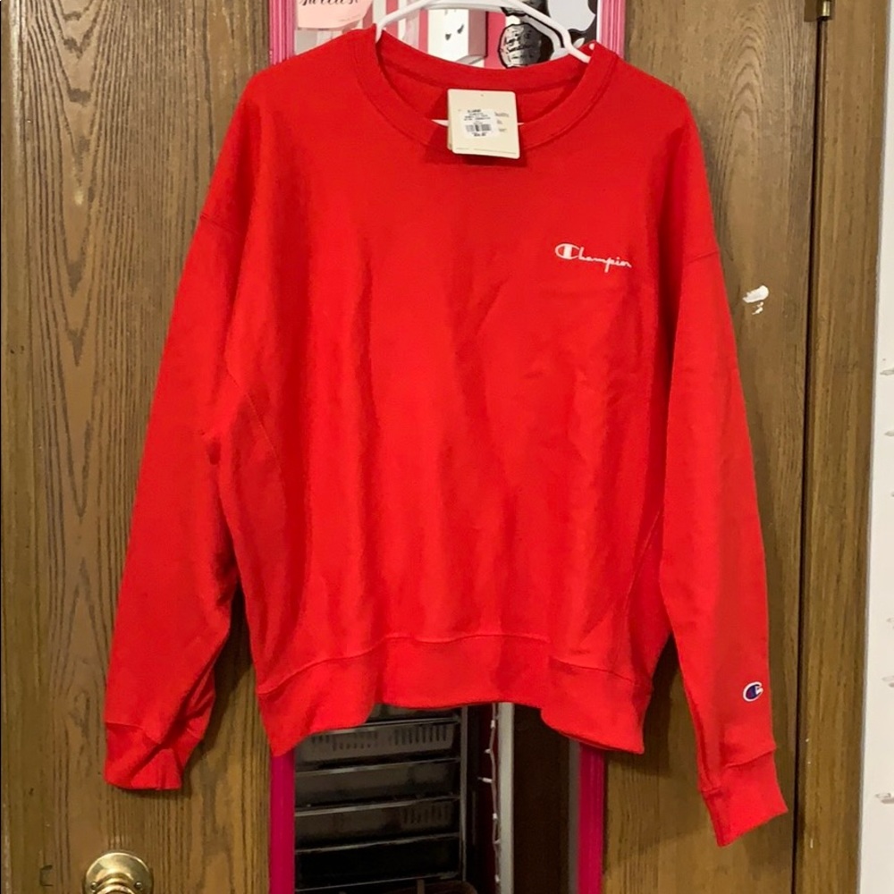 Brand new red champion sweatshirt